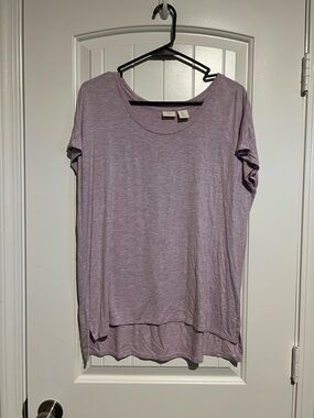 St. Tropez Lavender Scoop Neck Short Sleeve Tee